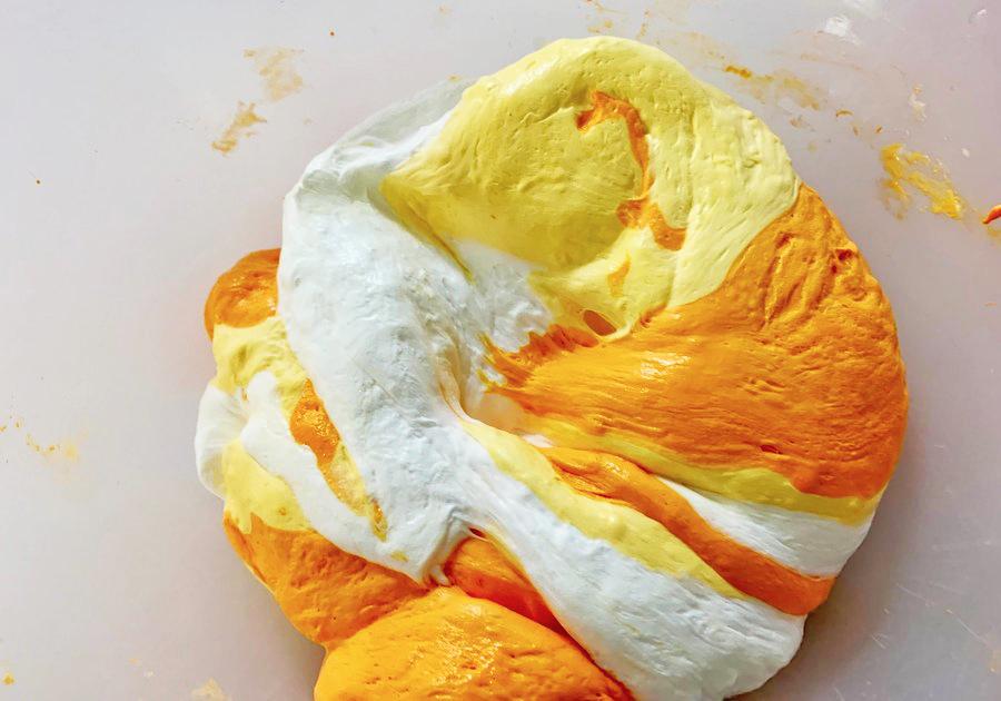 Fall Puffy Candy Corn Slime